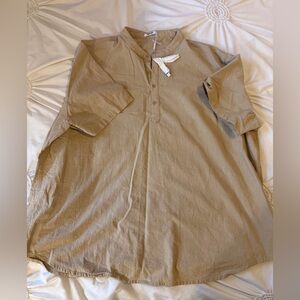 Men's Tan Dress Shirt